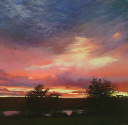 sunsetoverlakeripple